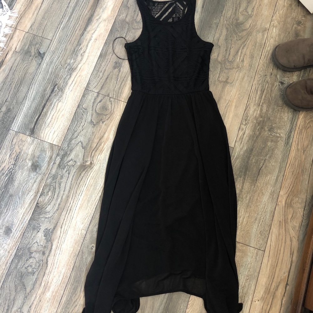 Black maxi dress